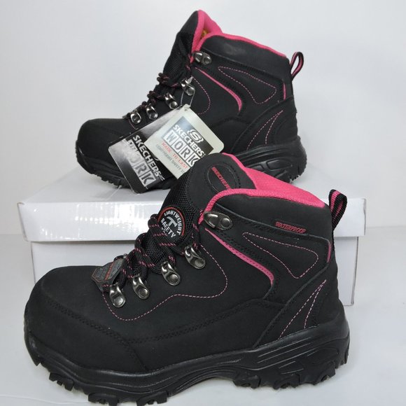 Skechers safety toe shoes, Slip Resistant, Woman's 5.5 US. brand new - Picture 1 of 5